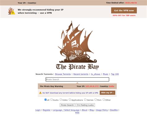 pirate bay proxy sites